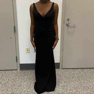Elegant long black dress